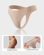 Seamless Ice Silk No-Show Thong(5 pack)