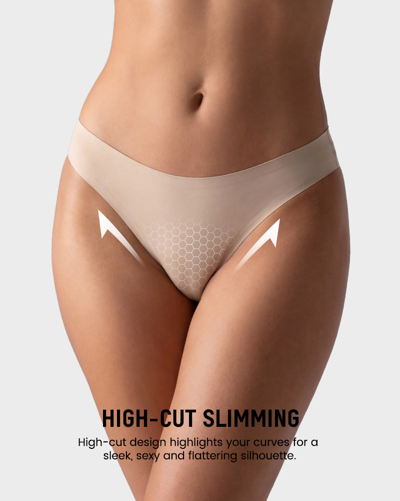 Seamless Ice Silk No-Show Thong(5 pack) Secondary image