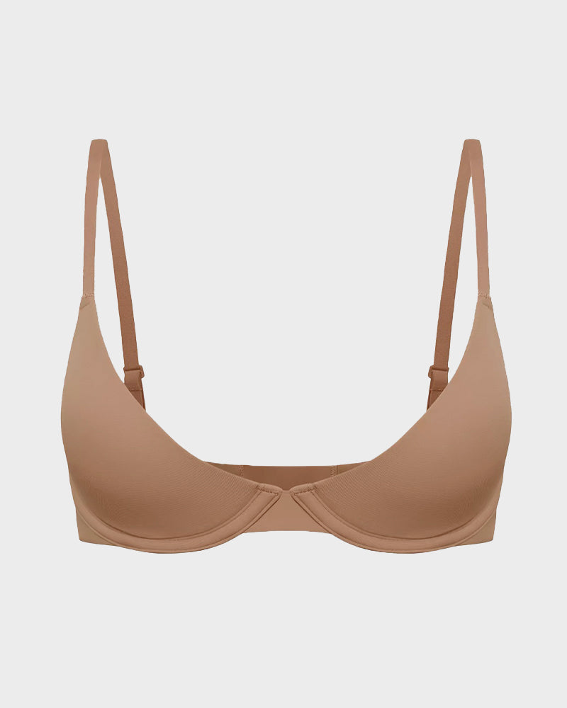 Seamless Push-Up Deep V Bra
