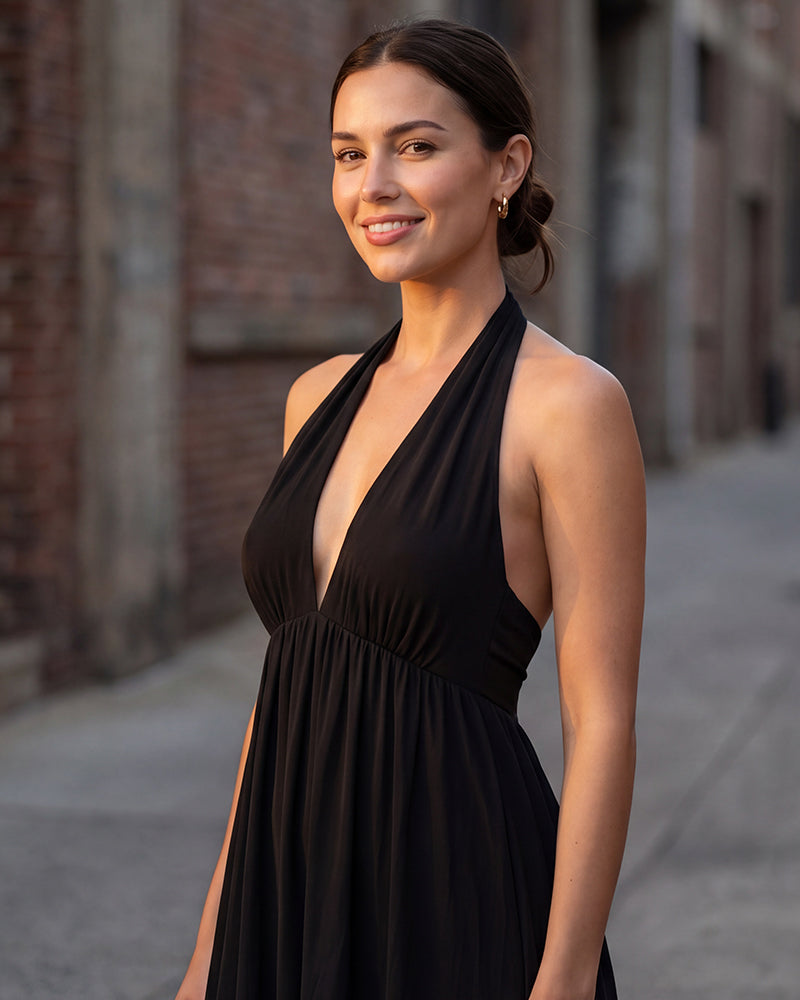 Seamless Push-Up Deep V Bra