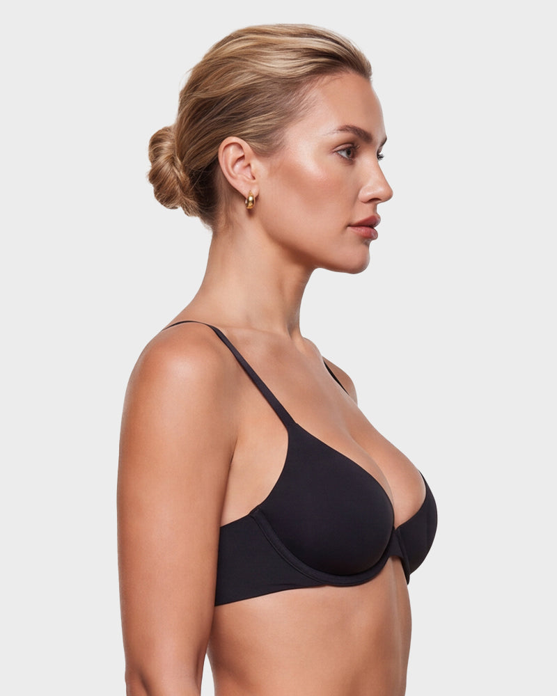 Seamless Push-Up Deep V Bra