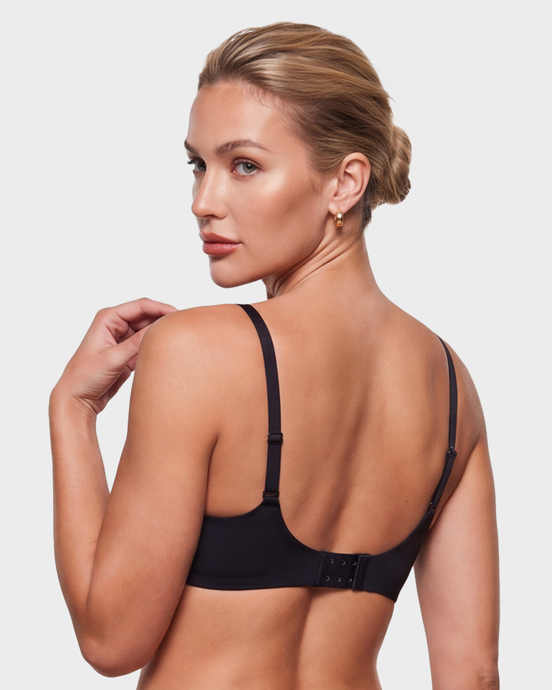Seamless Push-Up Deep V Bra