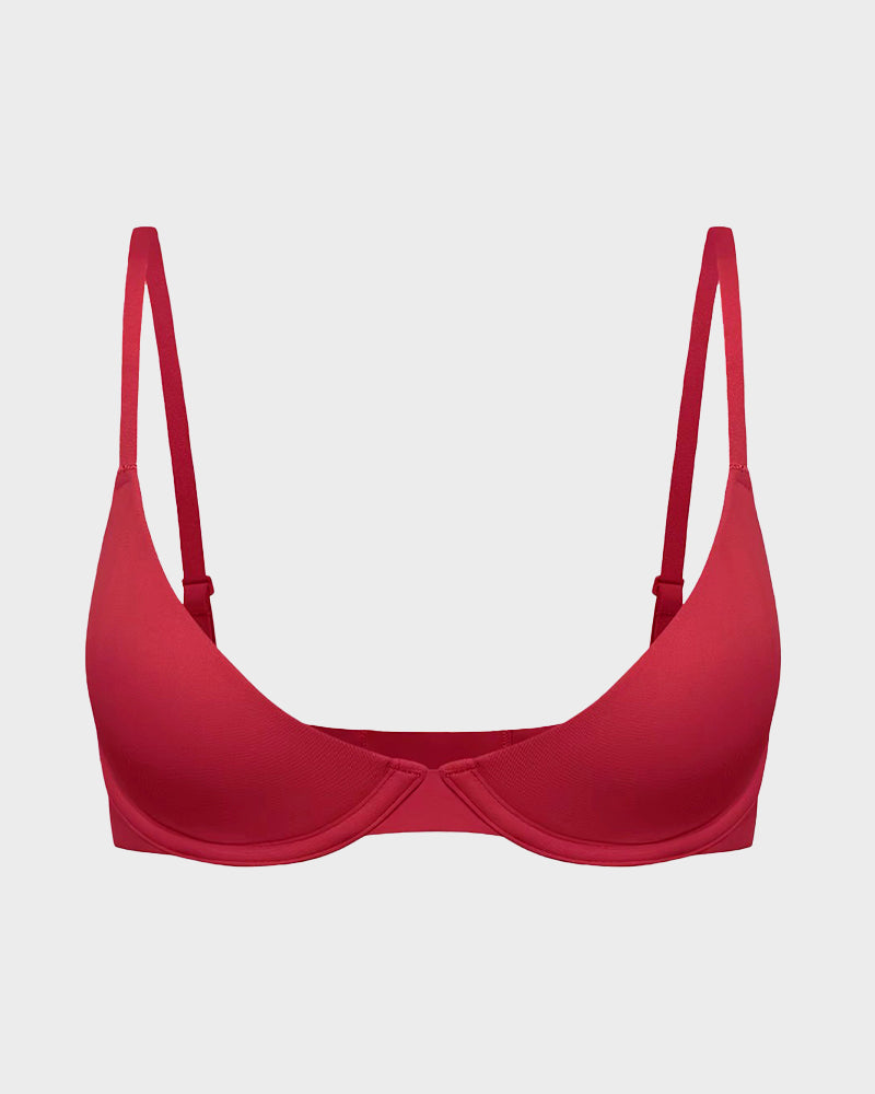 Seamless Push-Up Deep V Bra