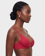 Seamless Push-Up Deep V Bra