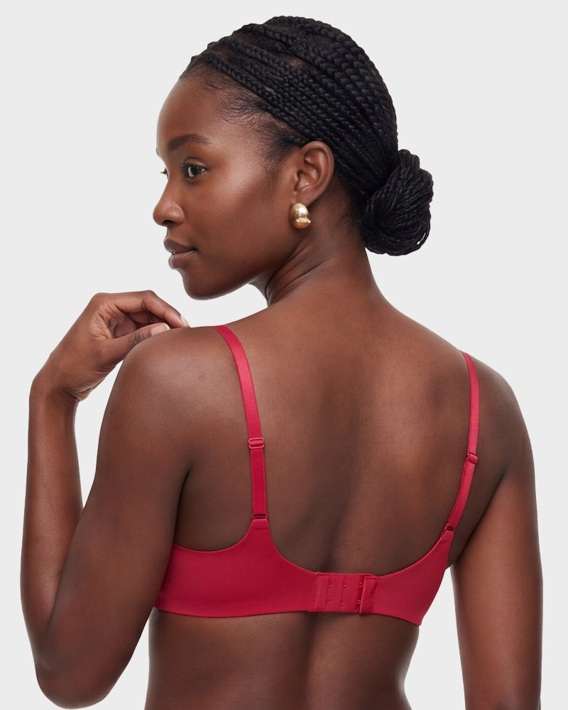 Seamless Push-Up Deep V Bra