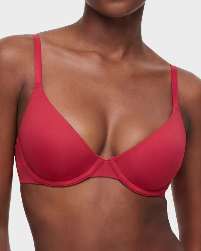 Seamless Push-Up Deep V Bra