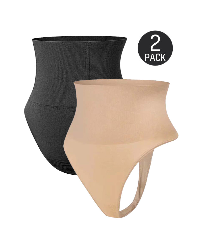 Seamless High-Waisted Shaper Thong Panty