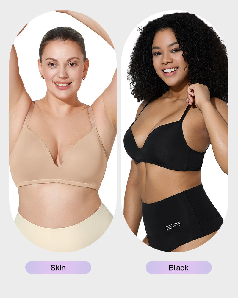 Seamless One-Piece Wireless Bra Secondary image