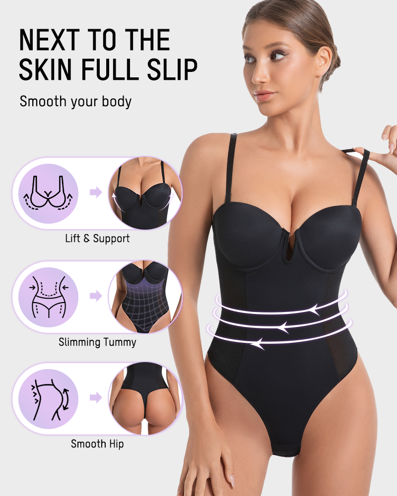 All-in-One Shaping Bodysuit Thong Secondary image