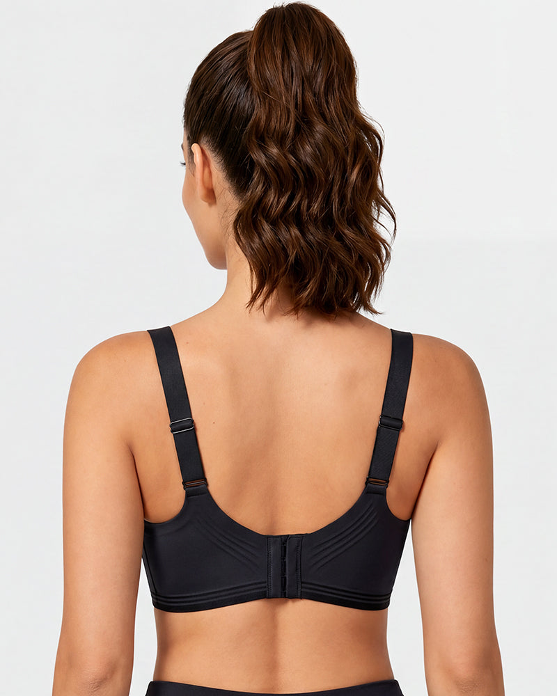Shock-Absorbing Wireless Sports Bra for Fuller Busts