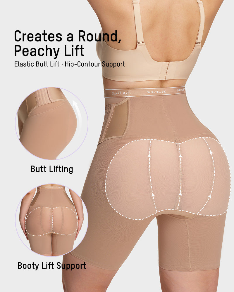 Side-Hook Slimming & Butt-Lifting Shaping Shorts Secondary image