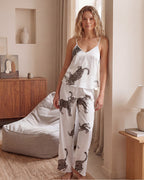 Silky Leopard Satin Pajama Set