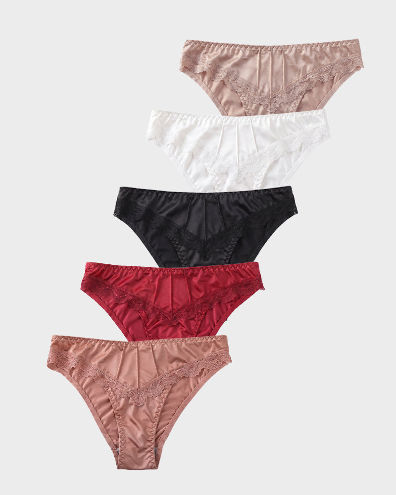 Silky Lace Seamless Bikini Underwear(5 pack) Main image