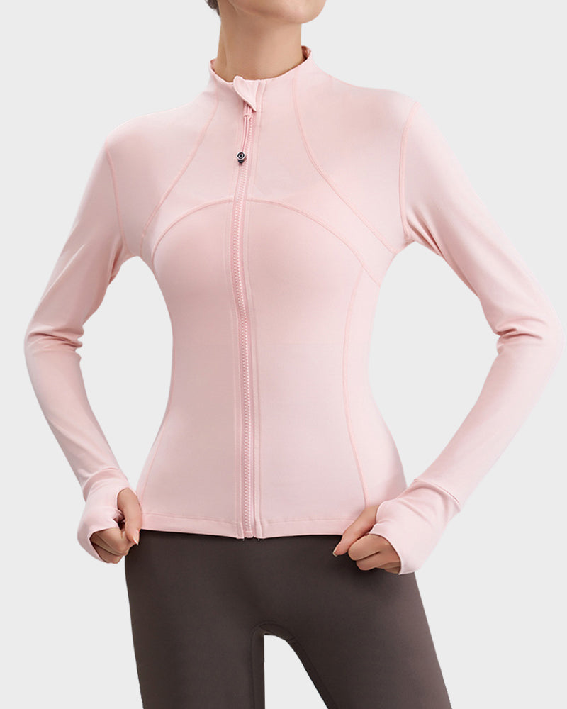 Slim-Fit Streamline Activewear Jacket Main image