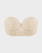 Smooth Lace Longline Strapless Underwire Bra