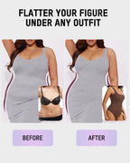 Snap Button Triangle Shaping Bodysuit