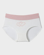 Soft Cotton Heart Print High-Waist Panties (6 Pack)