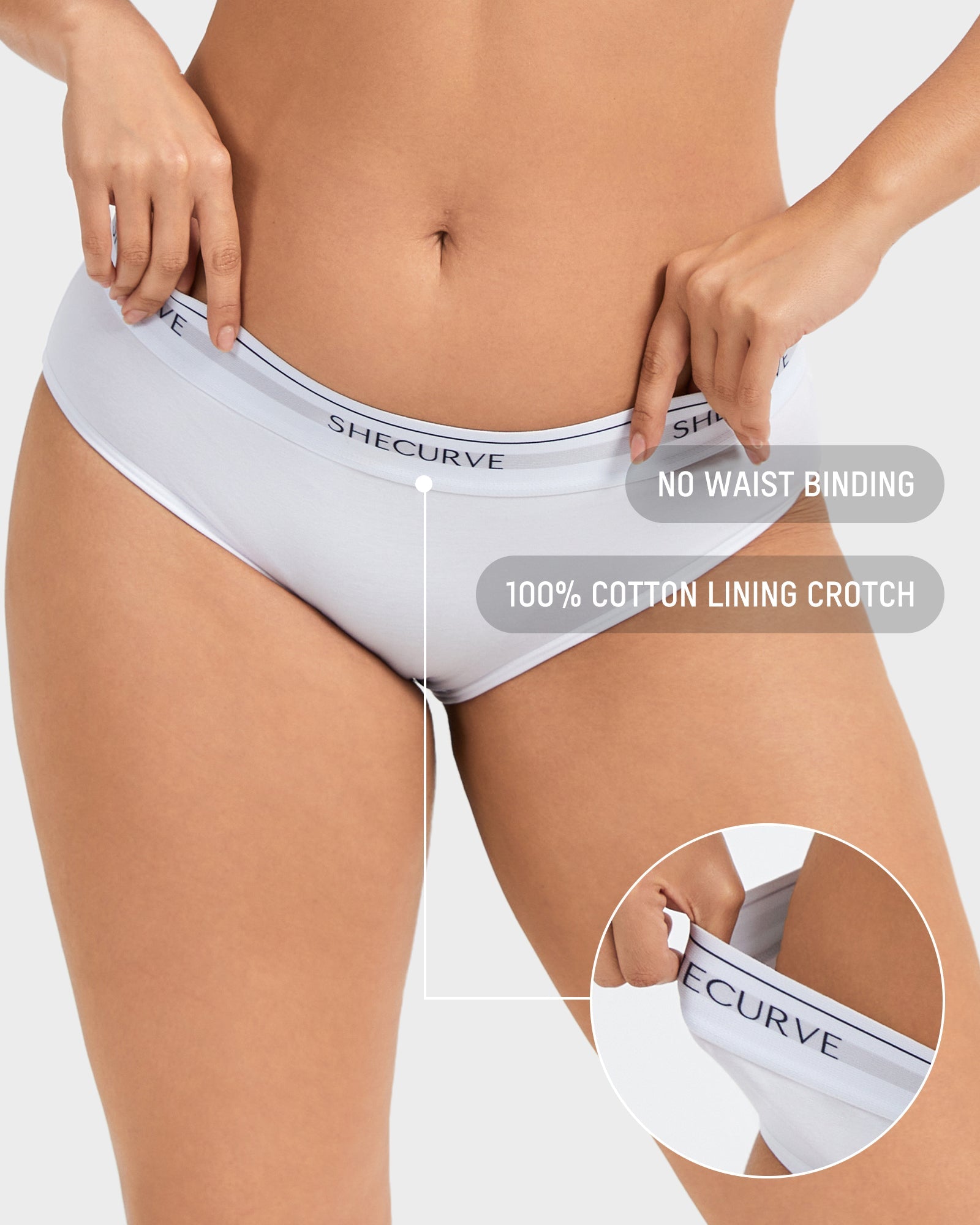 Soft Cotton Logo Waist Low-Rise Briefs (6 Pack) Secondary image