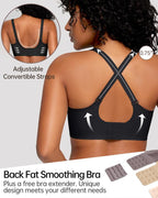 Soft Full Coverage Scalloped Wireless Jelly Bra
