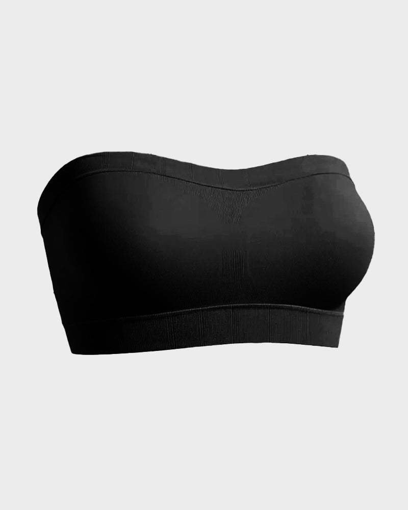 Stay‑Put Wireless Seamless Bandeau Bra