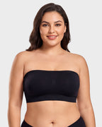Stay‑Put Wireless Seamless Bandeau Bra