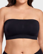 Stay‑Put Wireless Seamless Bandeau Bra