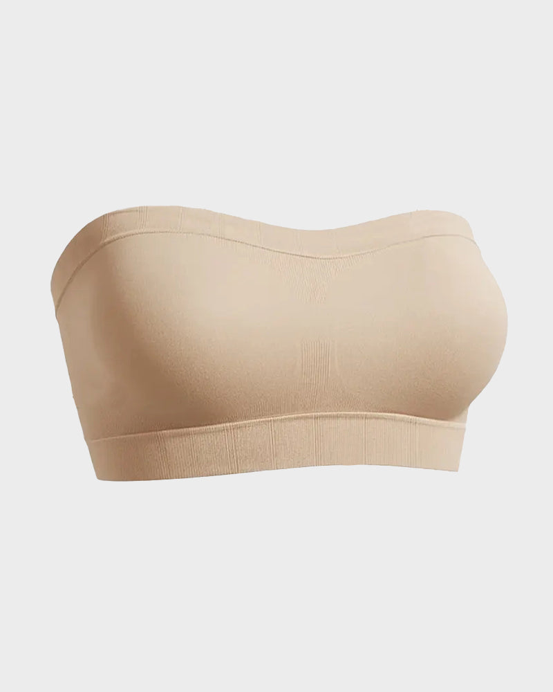 Stay‑Put Wireless Seamless Bandeau Bra