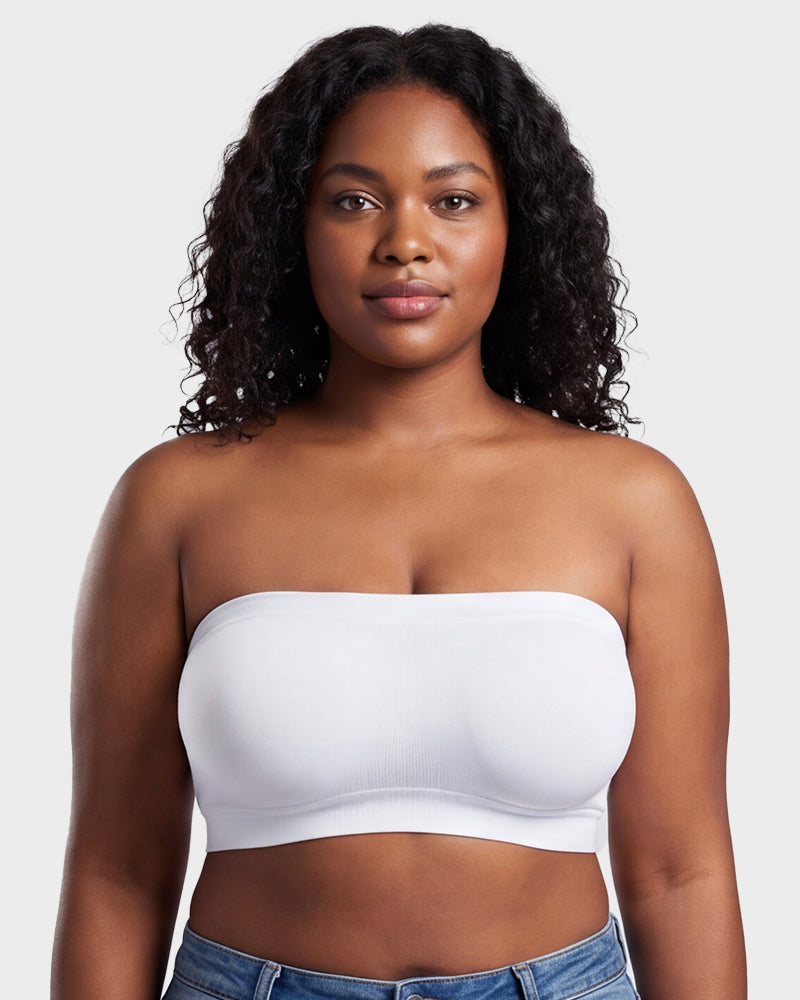 Stay‑Put Wireless Seamless Bandeau Bra