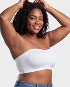 Stay‑Put Wireless Seamless Bandeau Bra