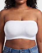 Stay‑Put Wireless Seamless Bandeau Bra