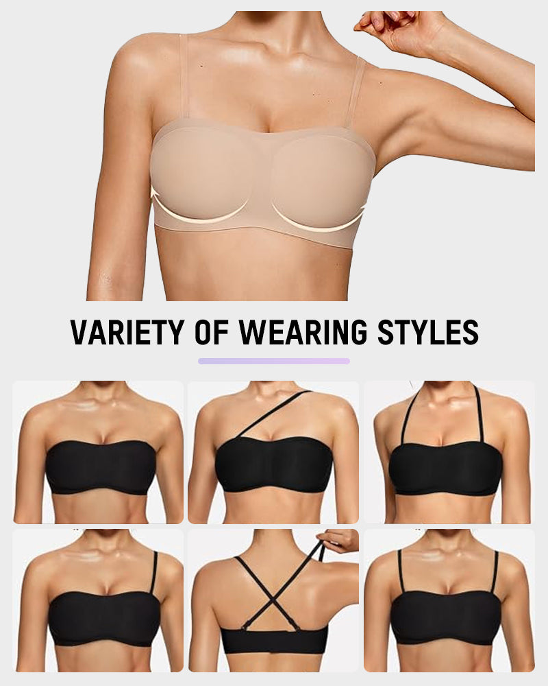 Strapless Wireless Padded Bandeau Bra Secondary image