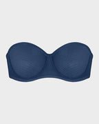 Strapless Mesh Underwire Balconette Bra