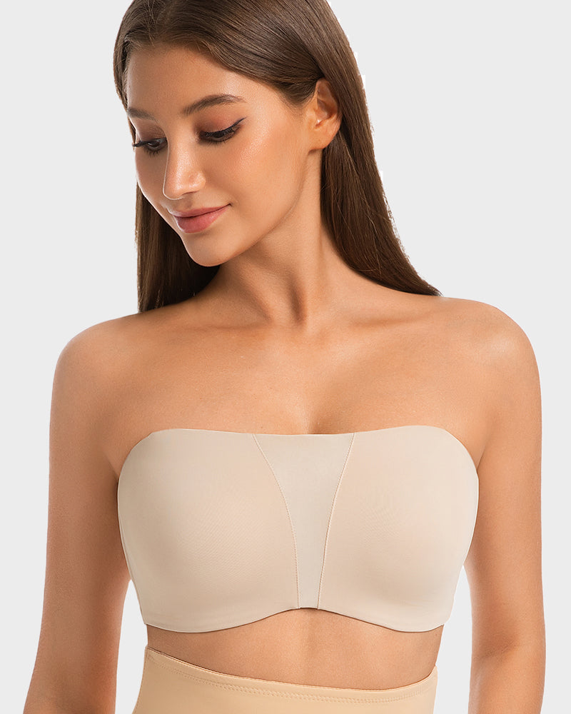 Strapless Anti-Slip Full Coverage Bandeau Bra