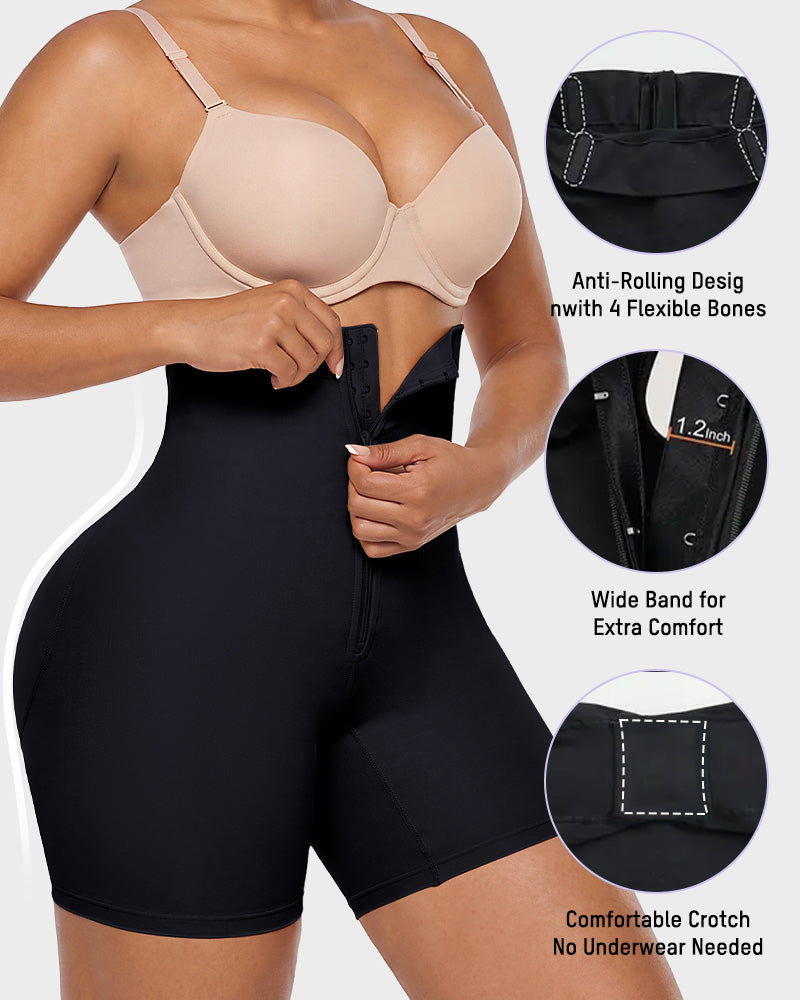 Tummy-Tuck High-Waist Shapewear Shorts