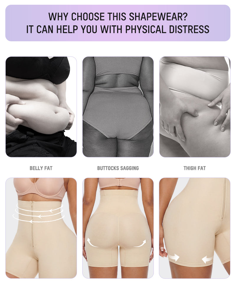 Tummy-Tuck High-Waist Shapewear Shorts