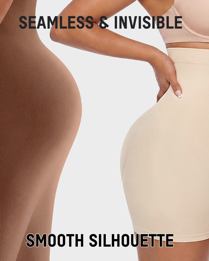 Tummy-Tuck High-Waist Shapewear Shorts