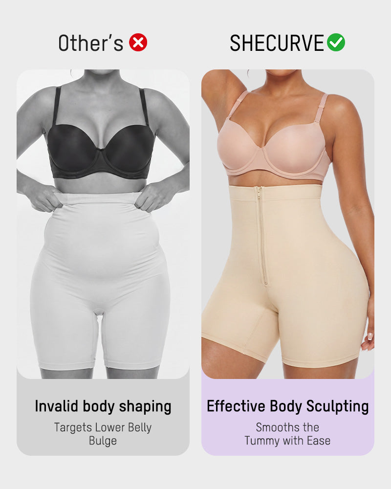 Tummy-Tuck High-Waist Shapewear Shorts