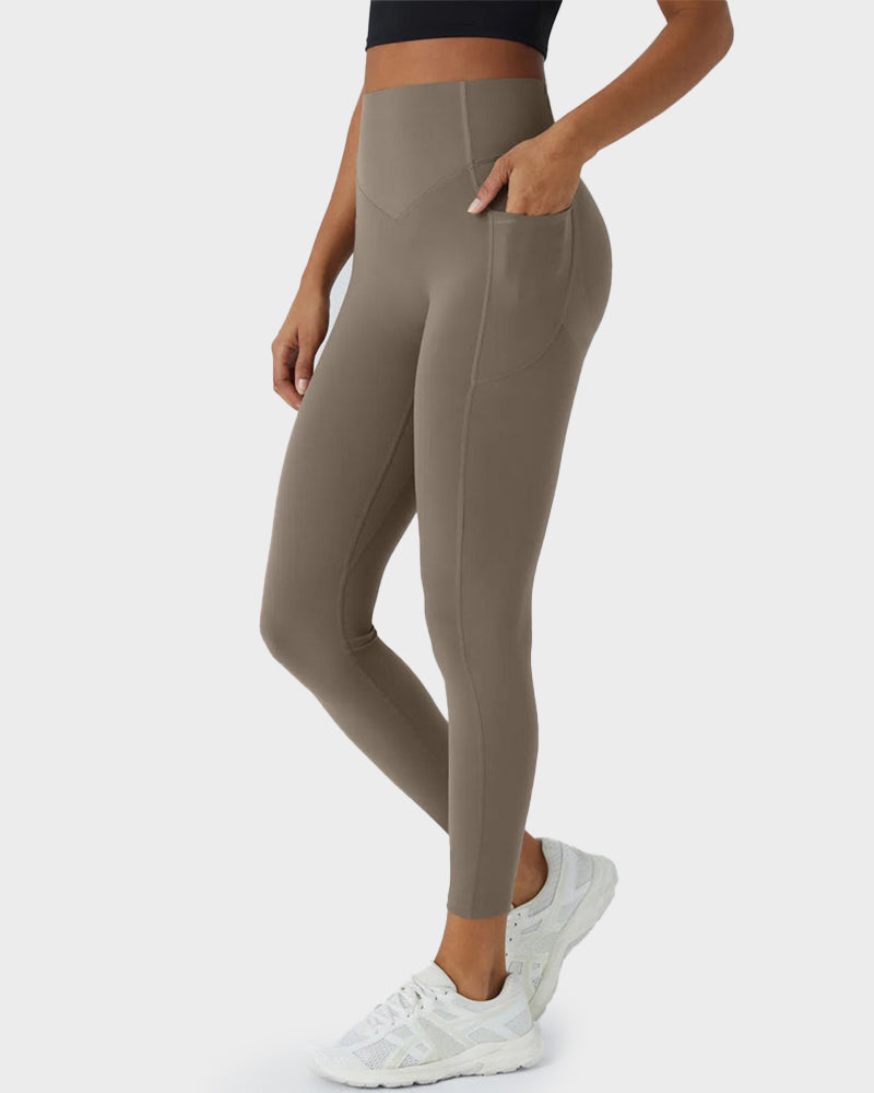 Tummy Control Butt-Lifting Training Leggings with Pockets Main image