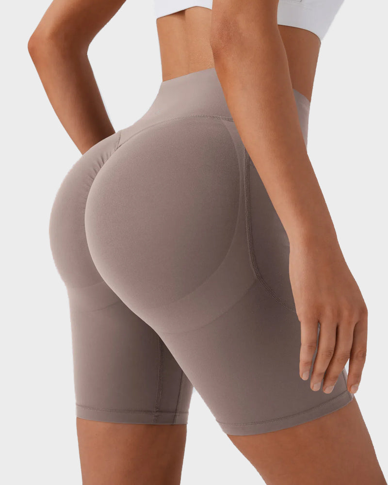 Tummy Control Butt-Lifting Training Shorts with Pockets – 7" Secondary image