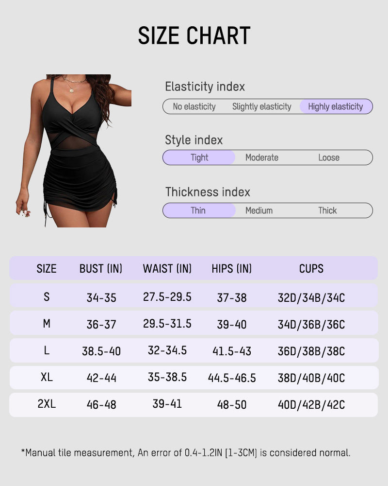 Twist Front Tummy Control One-Piece Swimsuit