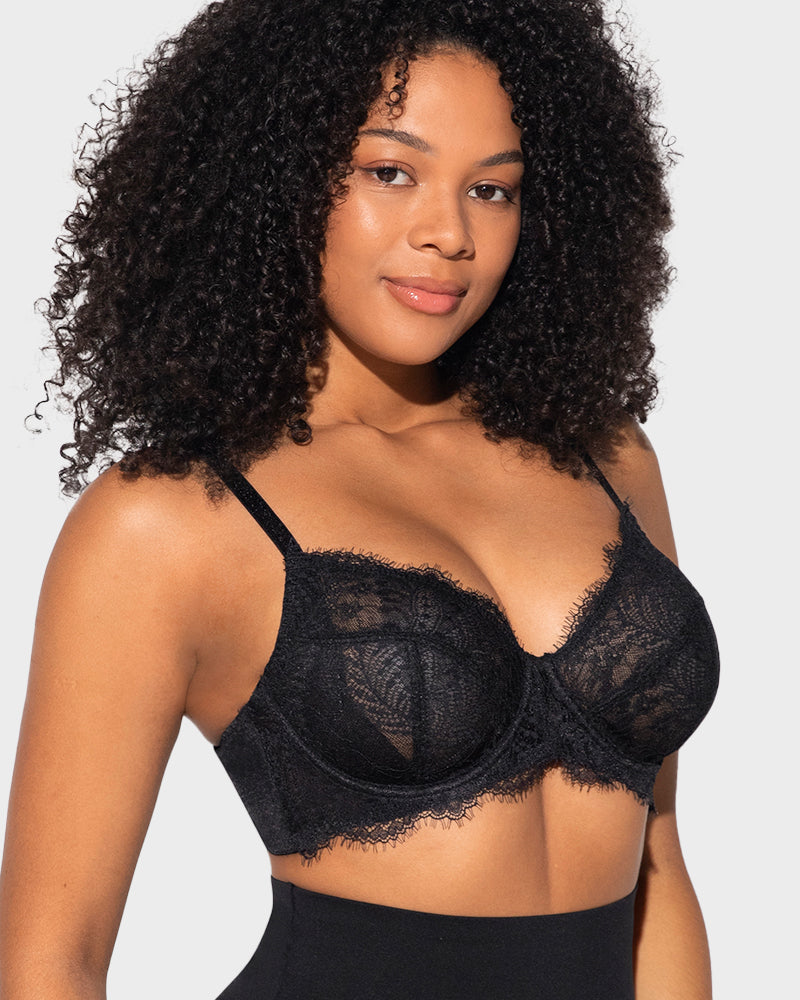 Ultra-Light Lace Underwire Push-Up Bra