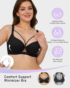 Underwire Round-Shaping Push Up Minimizer Sexy Bra