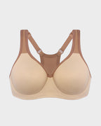 Unlined External Underwire Full Coverage Sports Bra