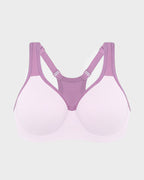 Unlined External Underwire Full Coverage Sports Bra