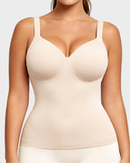 V-Neck Built-In Bra Shaping Cami