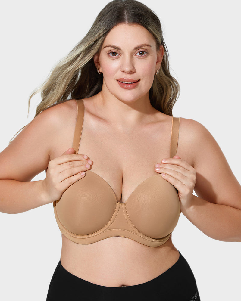 Versatile Molded Cup Underwire Bra with Removable Straps Main image