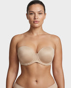 Versatile Underwire Bandeau Bra With Removable Straps