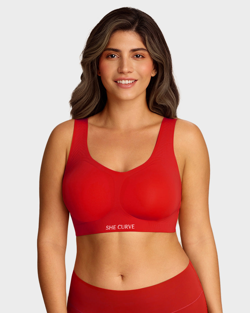 SHE CURVE Wire Free Lifting Antibacterial Jelly Bra Secondary image