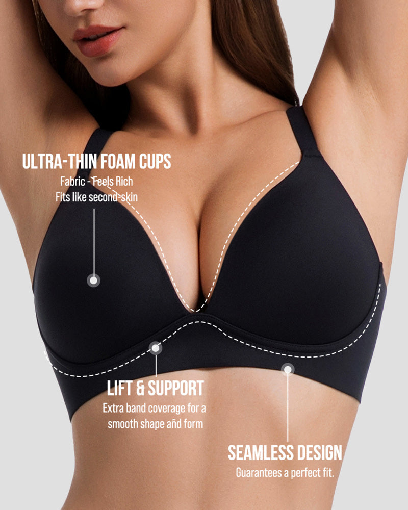 Wireless Deep V Invisible Lift Bra