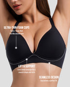 Wireless Deep V Invisible Lift Bra